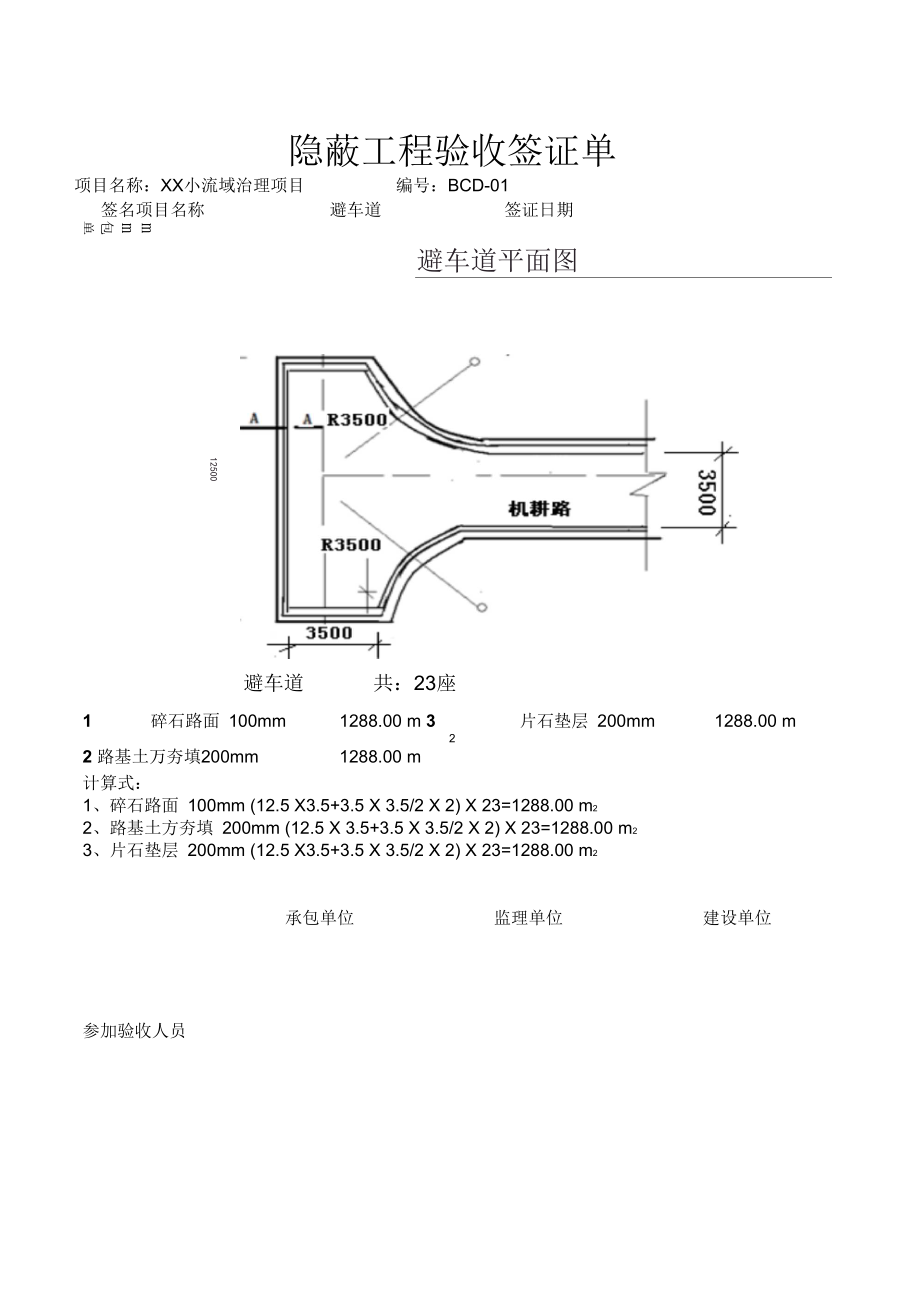 工程管理-隐蔽工程验收签证单模板.docx_第1页