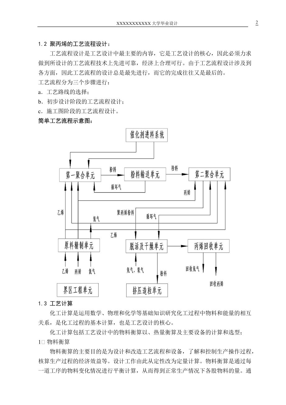 年产30万吨聚丙烯化工厂的初步设计缩写稿.doc_第2页