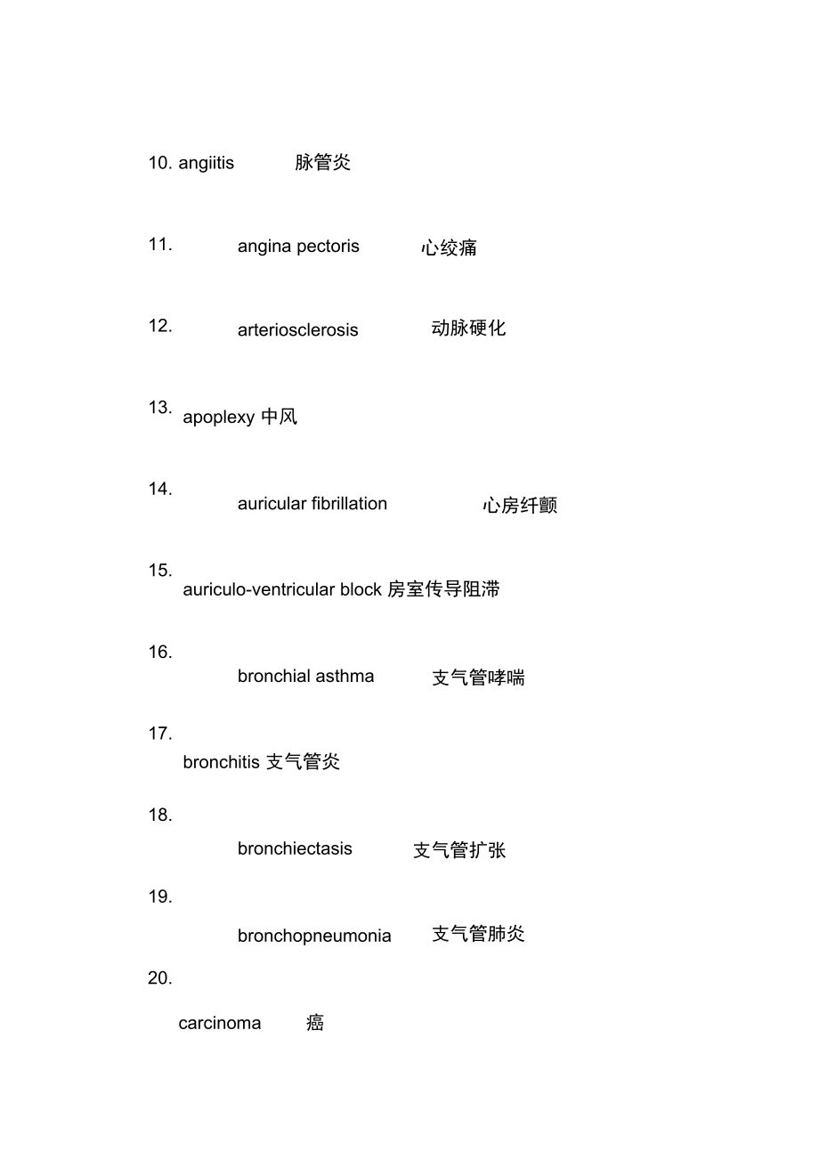 医学英：常见内科疾病名称.docx_第2页