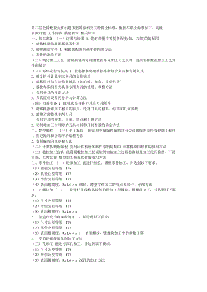 第三届全国数控大赛出题依据国家相应工种职业标准.doc