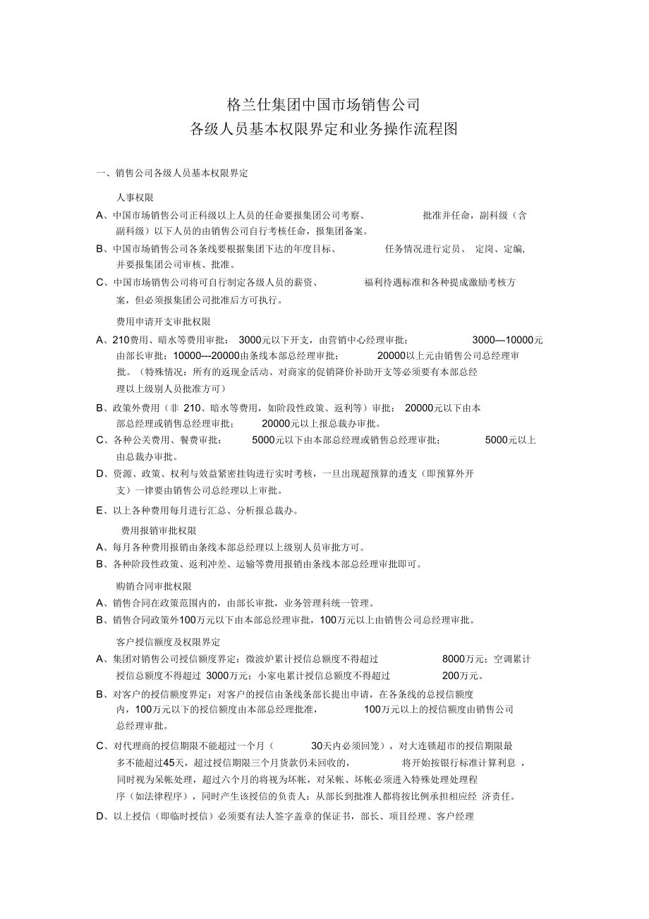 各级人员基本权限界定和业务操作流程图.docx_第1页