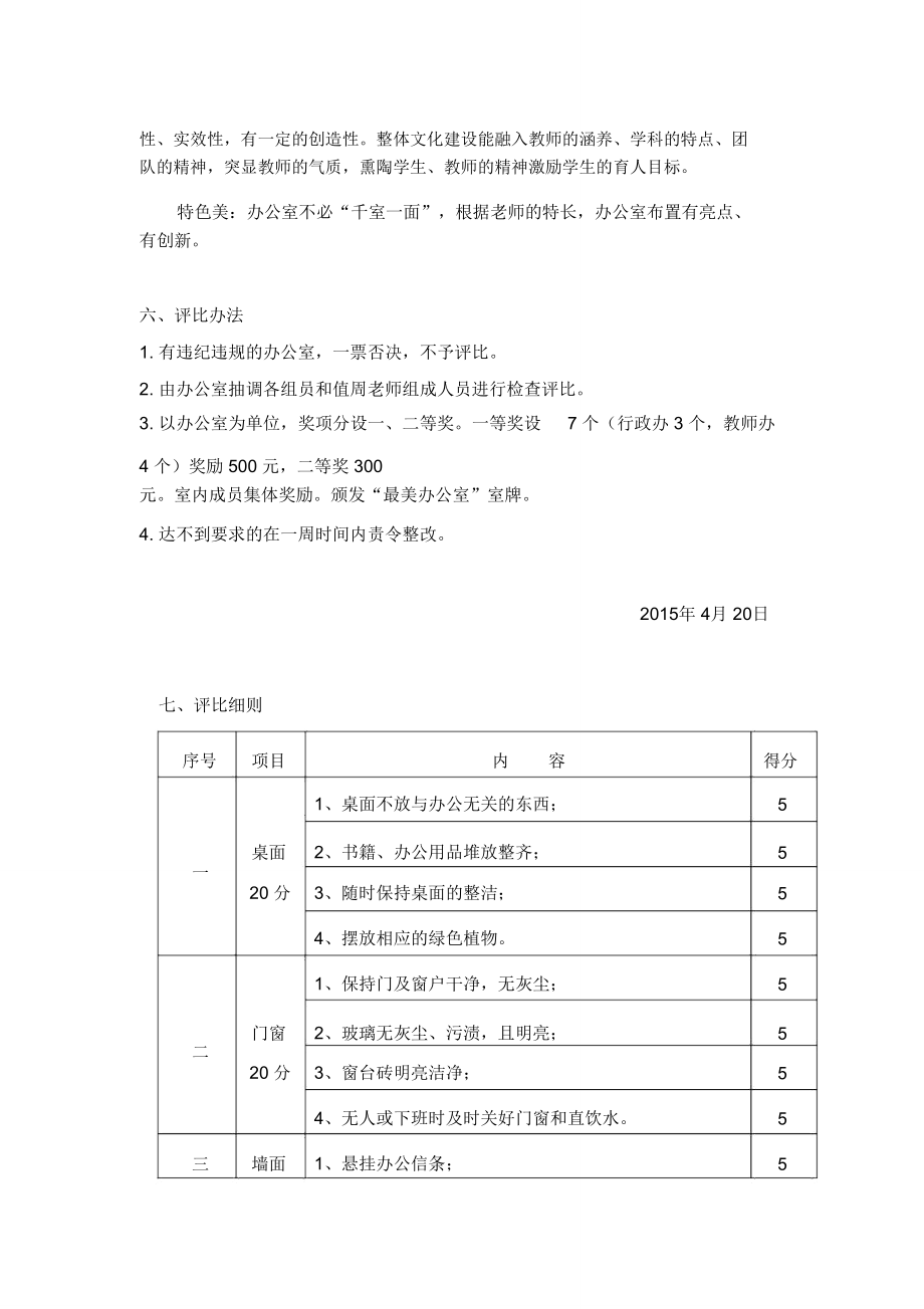 站前小学最美办公室评比方案.doc_第2页