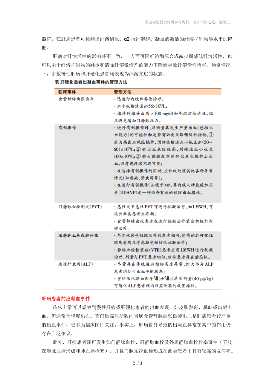 肝病出凝血异常的综合管理分享.doc_第2页