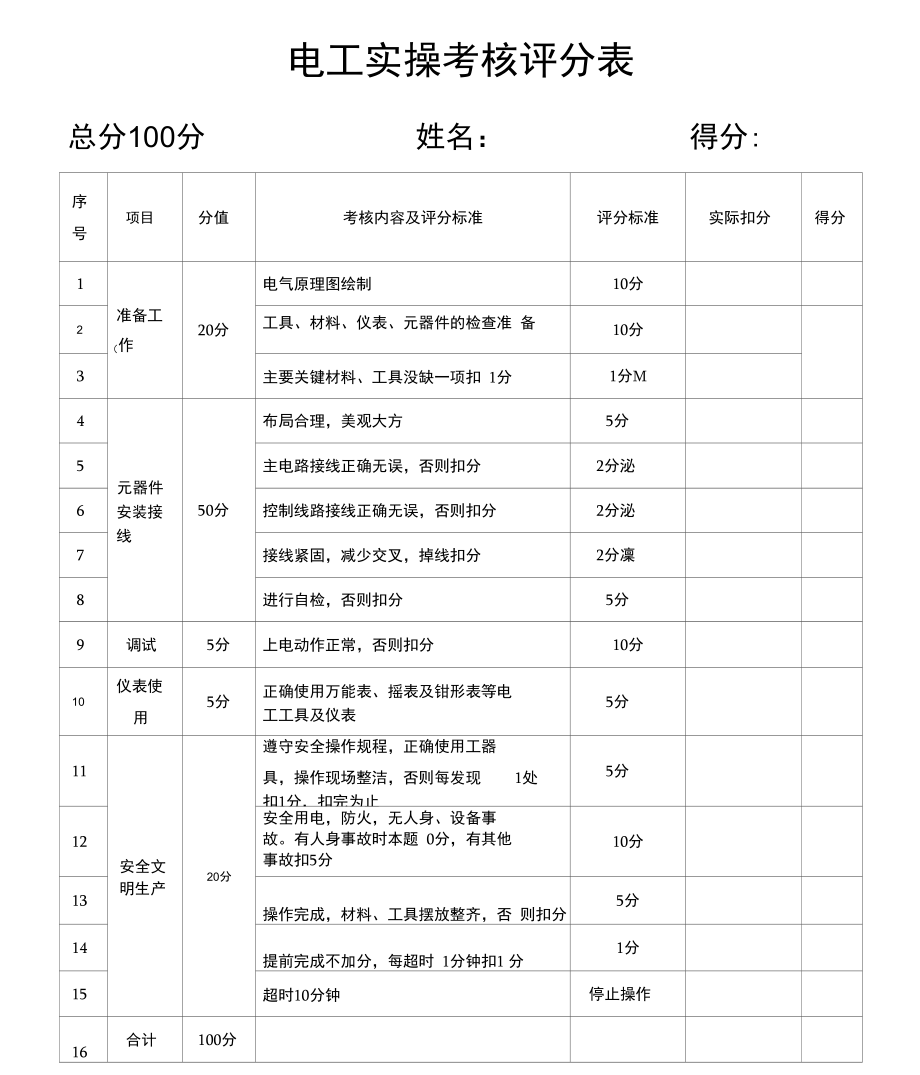 电工实操试题x.doc_第2页