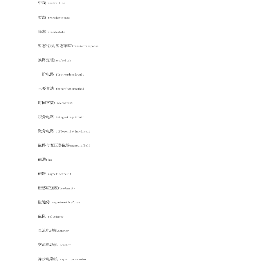 大工电气工程专业英语词汇考研复试.docx_第3页