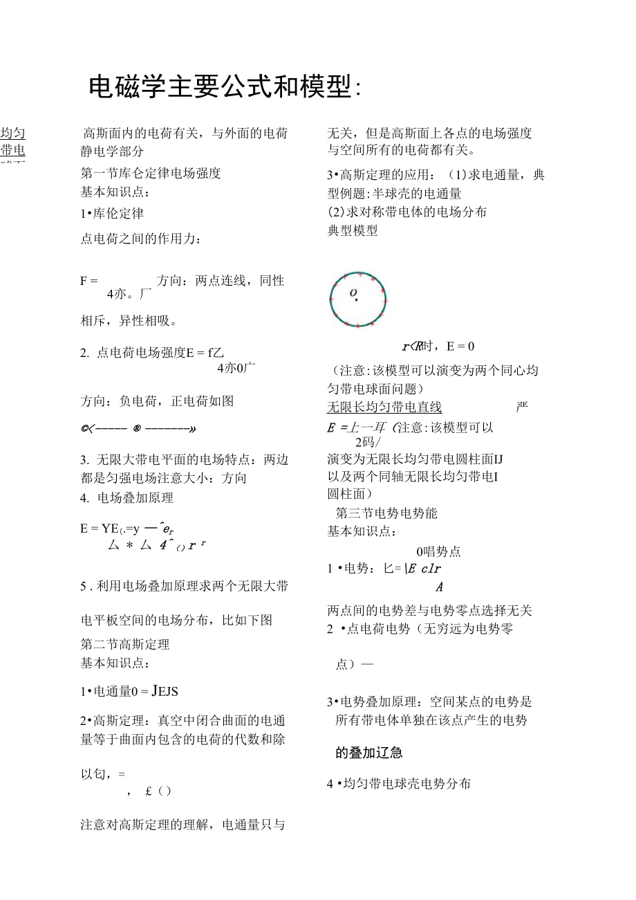 电磁学主要公式和模型.doc_第2页