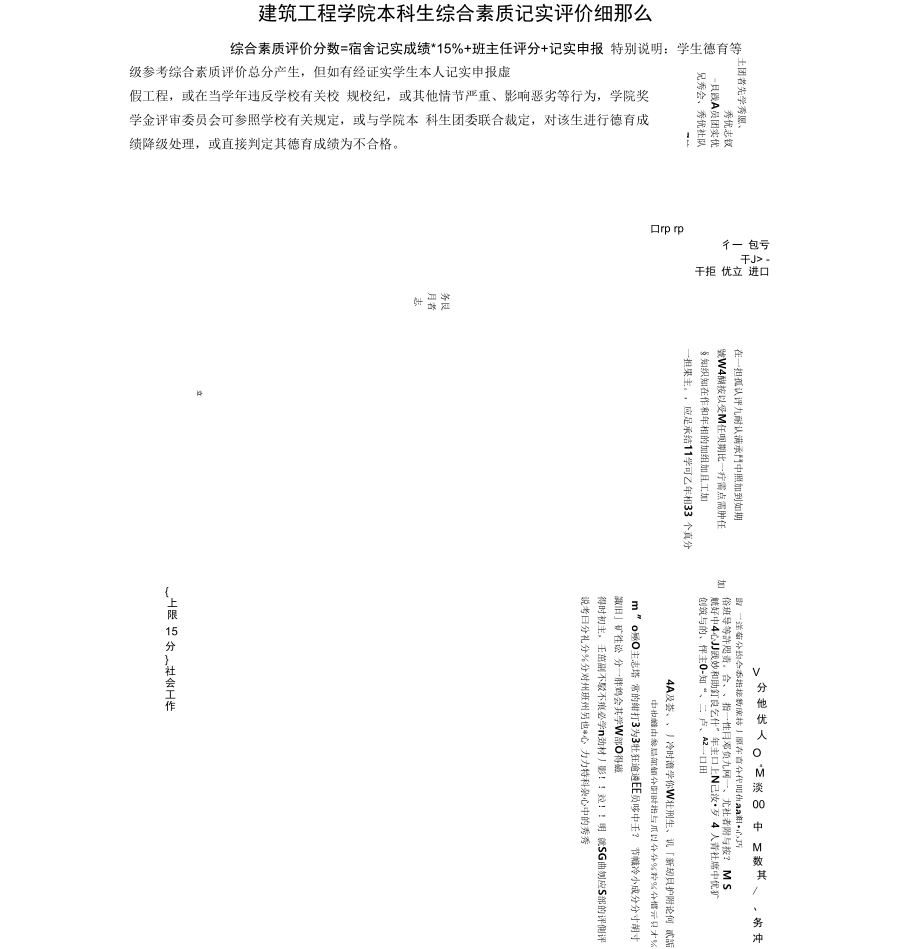 建筑工程学院本科生综合素质记实评价细则.docx_第1页