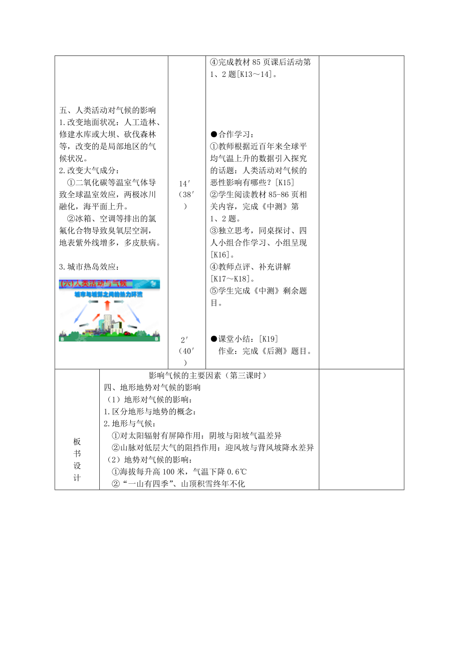 湖南省长沙市麓山国际2014-2015学年七年级地理上册 第4章 第3节《影响气候的主要因素》学案3 湘教版.doc_第2页