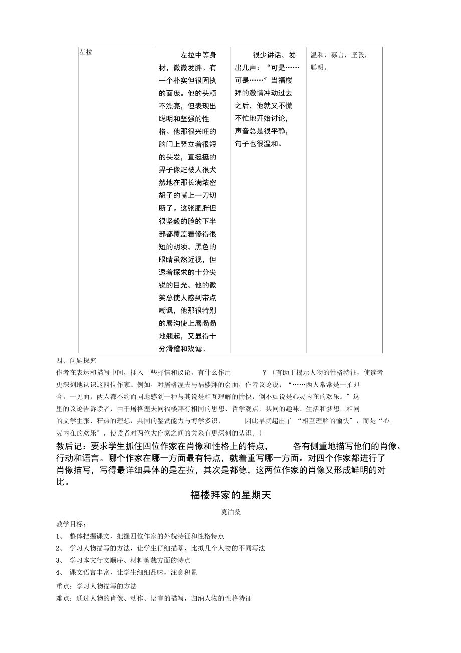 福楼拜家里的星期天教案教案.docx_第2页