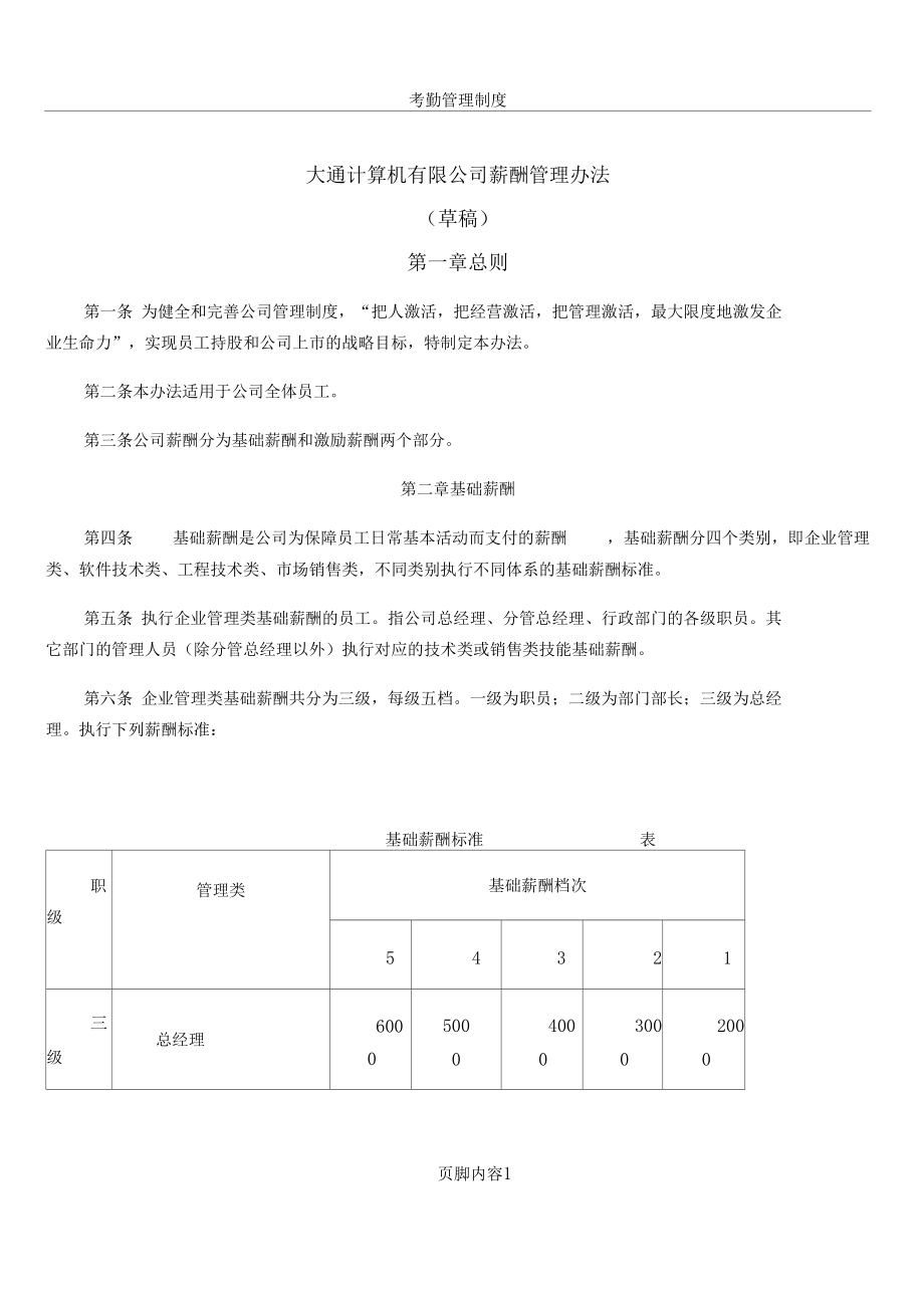 IT公司薪酬管理办法.docx_第1页