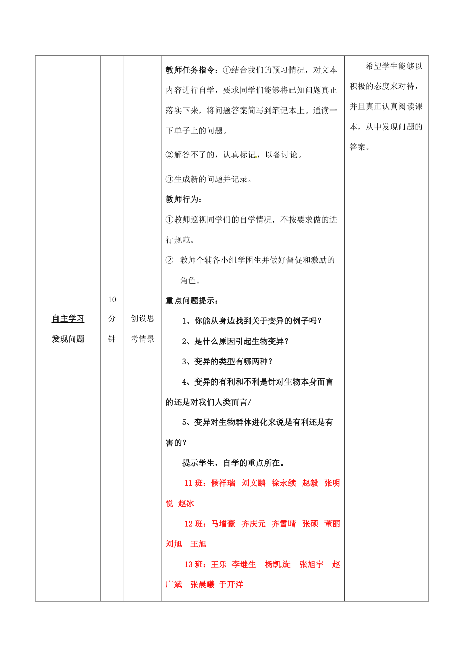 八年级生物上册 综合解决课导学案 （新版）济南版-（新版）济南版初中八年级上册生物学案.doc_第3页