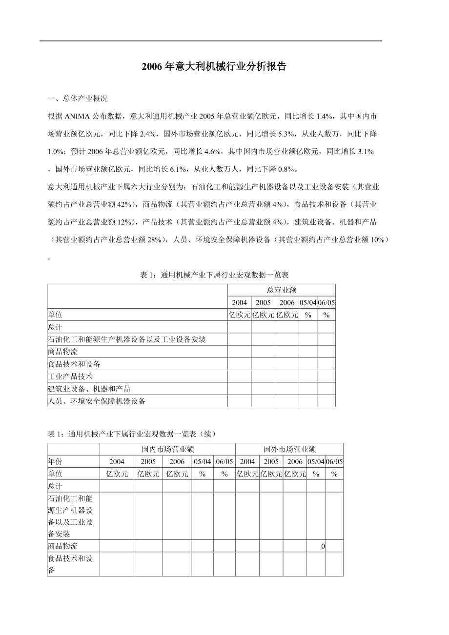 机械行业分析报告(doc 8页).docx_第1页