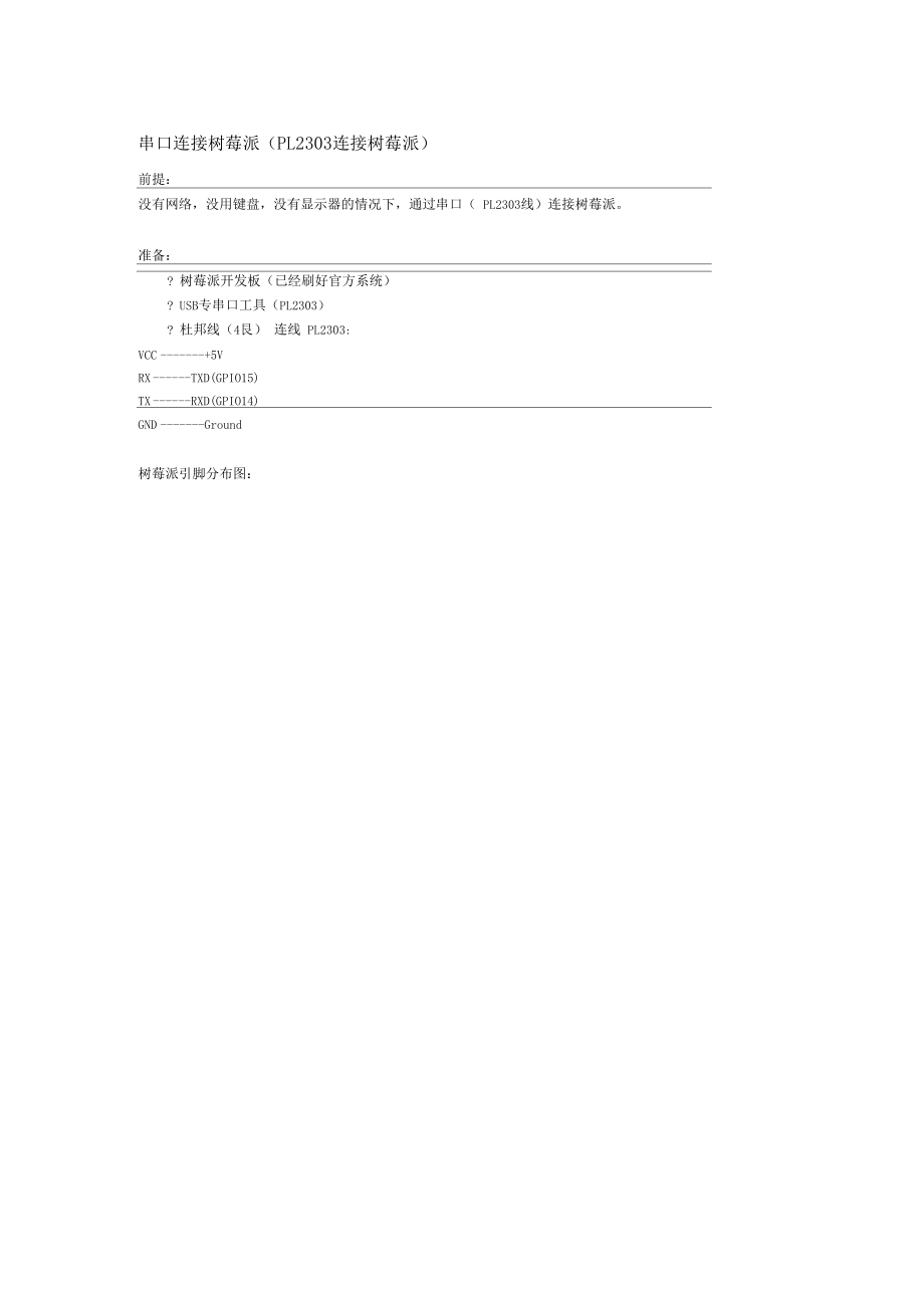 串口连接树莓派PL2303连接树莓派.docx_第1页