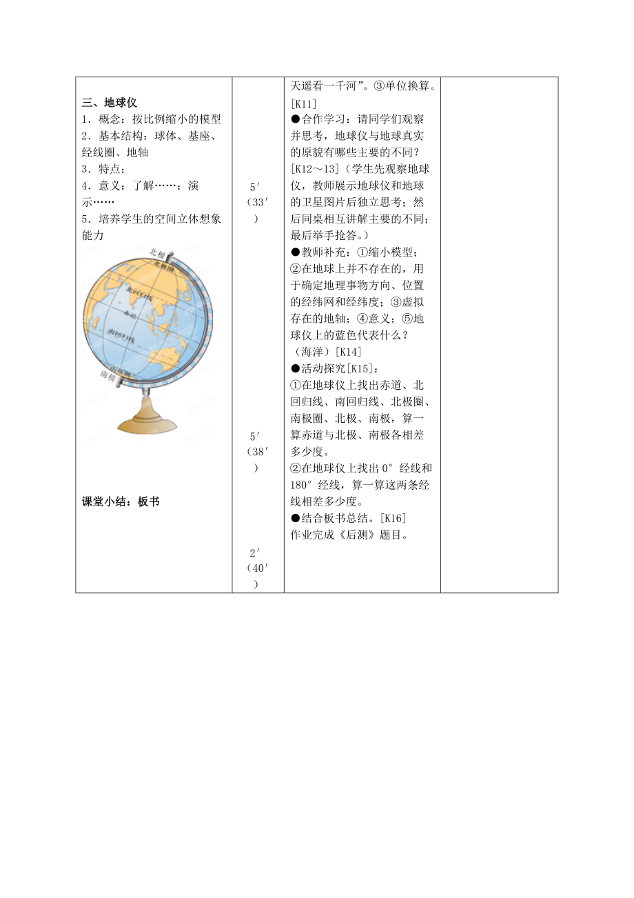 湖南省长沙市麓山国际2014-2015学年七年级地理上册 第2章 第1节《认识地球》学案1 湘教版.doc_第2页