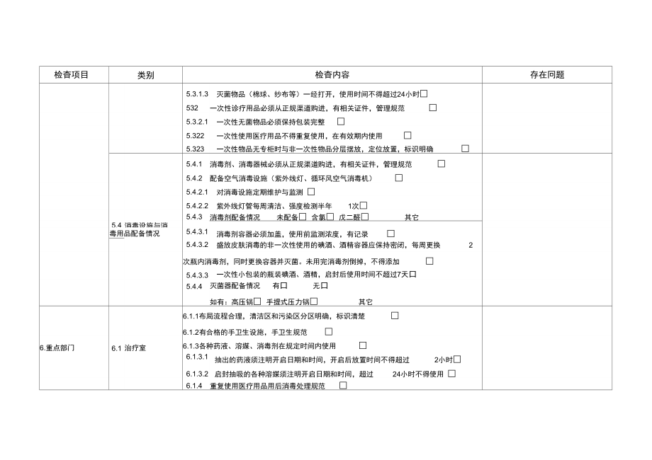 村卫生室感染管理督导检查表.doc_第3页