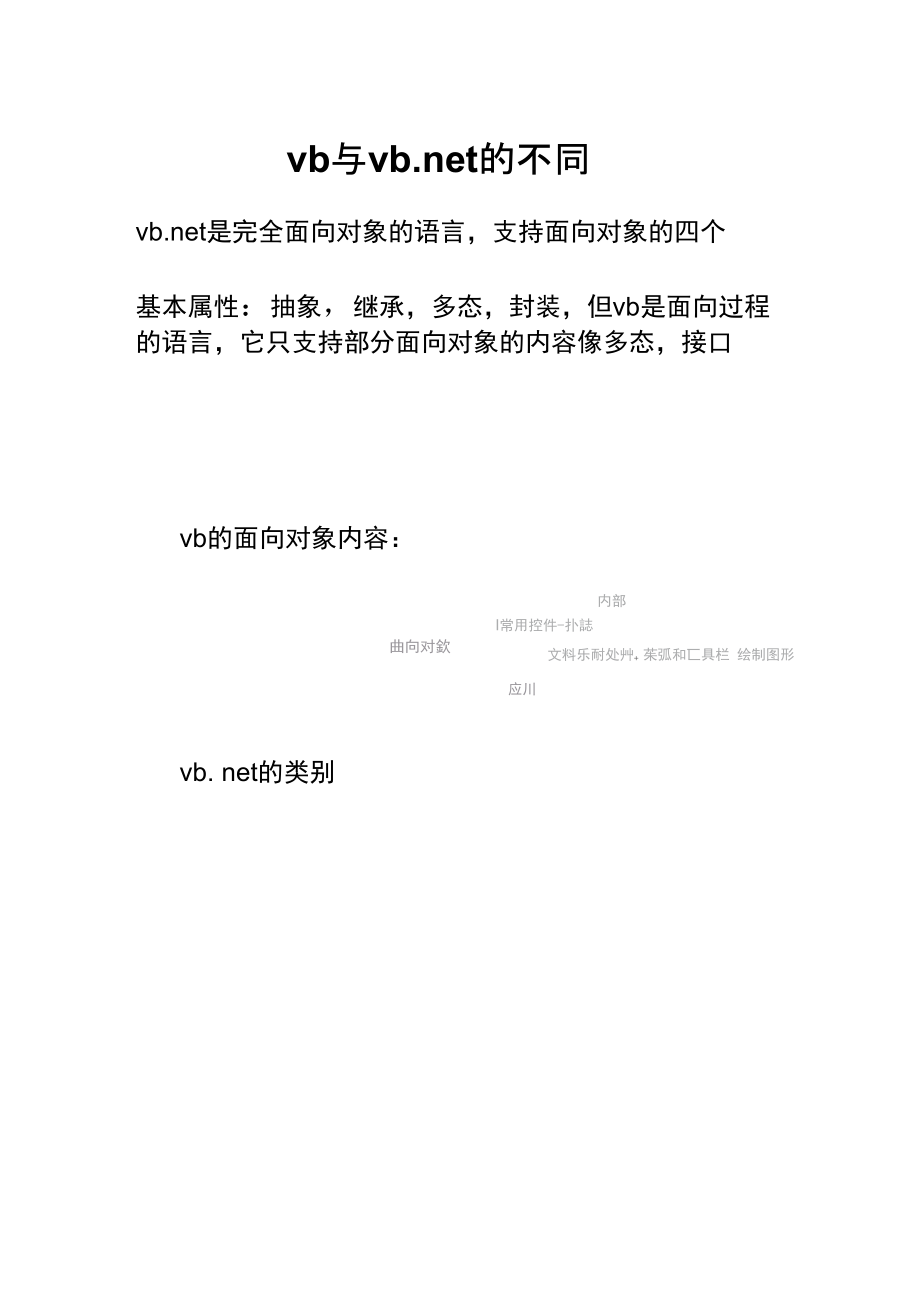 编程语言：vb与vb点net的不同.doc_第1页