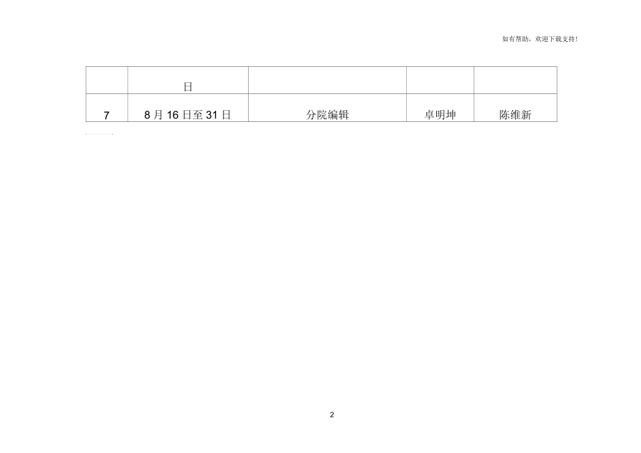 规范化管理手册编辑工作时间安排表.docx_第2页