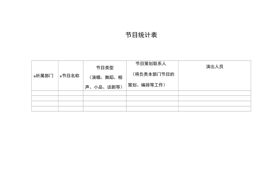 节目统计表.doc_第1页