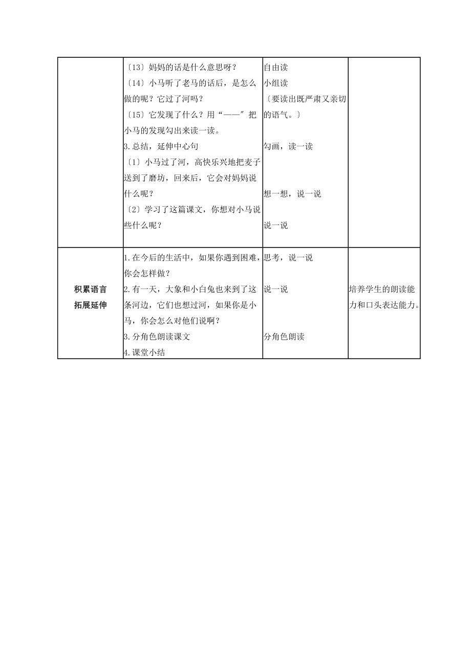 二年级语文上册 小马过河 5教案 教科版 教案.doc_第3页