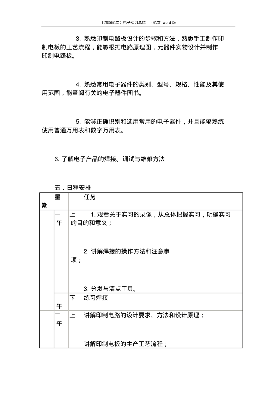 【精编范文】电子实习总结-范文word版(6页).pdf_第2页