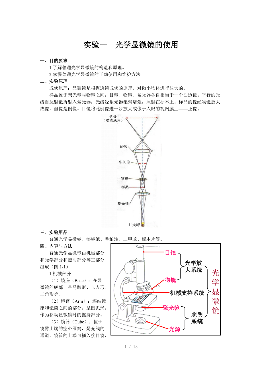 细胞生物学实验-上课用.doc_第1页