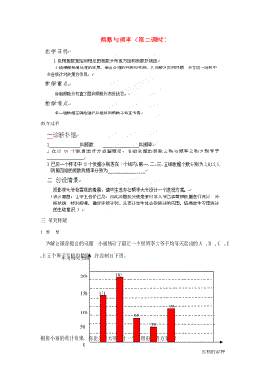 八年级数学下册 4.04(频数与频率)教案(2) 苏科版 教案.doc