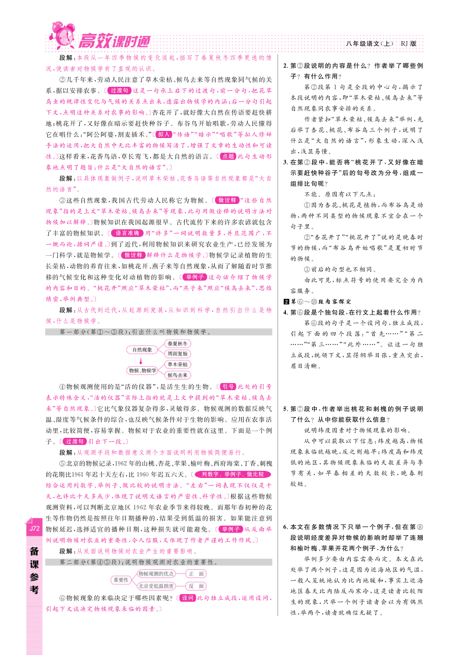 八年级语文上册 第四单元 科学世界备课参考(发掘阅读背景 常考字词清单 咬文品句嚼词 盘点阅读收获 写作技法借鉴pdf) 新人教版 教案.pdf_第2页