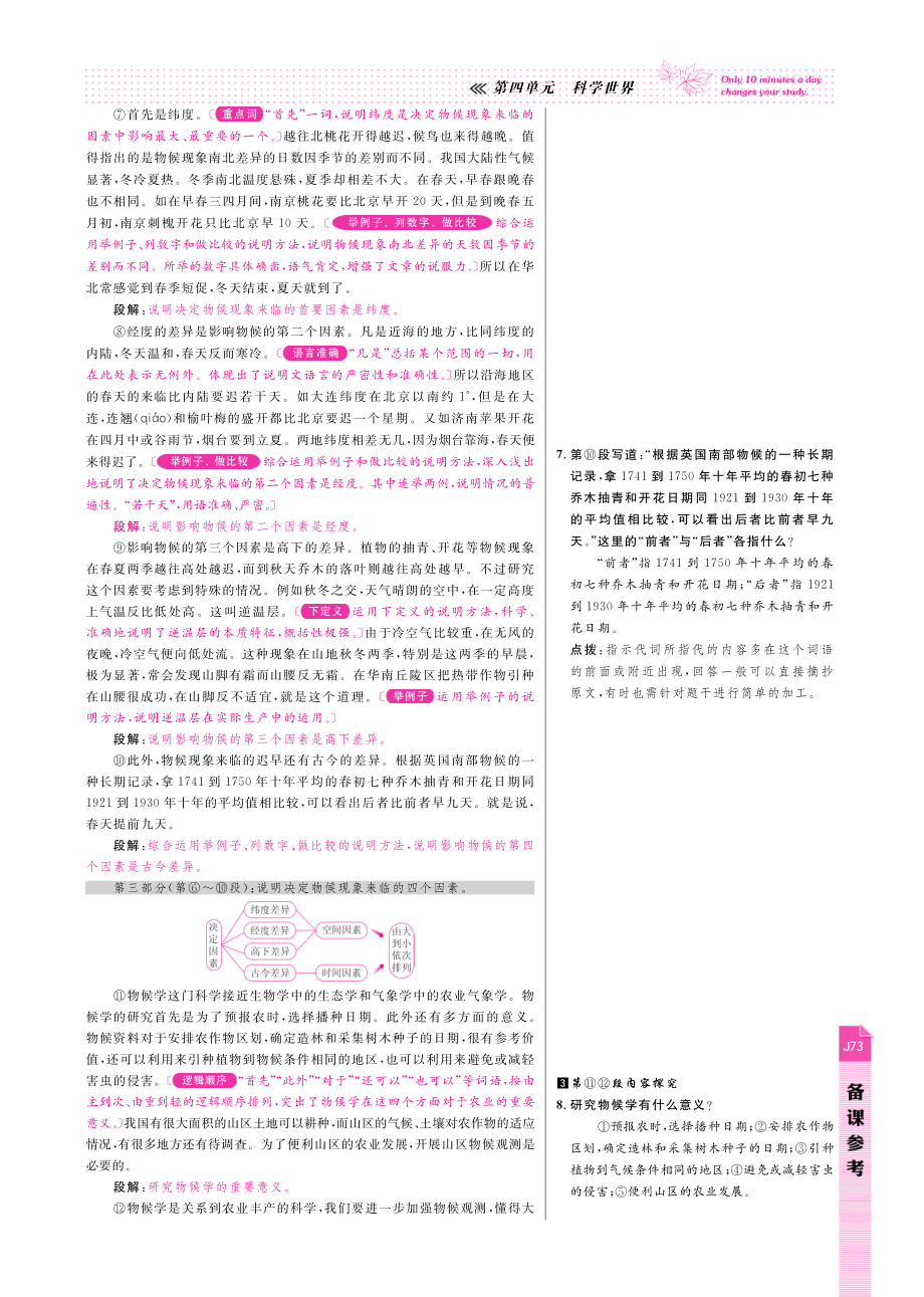 八年级语文上册 第四单元 科学世界备课参考(发掘阅读背景 常考字词清单 咬文品句嚼词 盘点阅读收获 写作技法借鉴pdf) 新人教版 教案.pdf_第3页