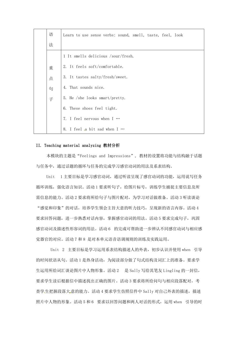 八年级英语上册 Module7 Period 1 Listening and speaking名师教案 外研版 教案.doc_第2页