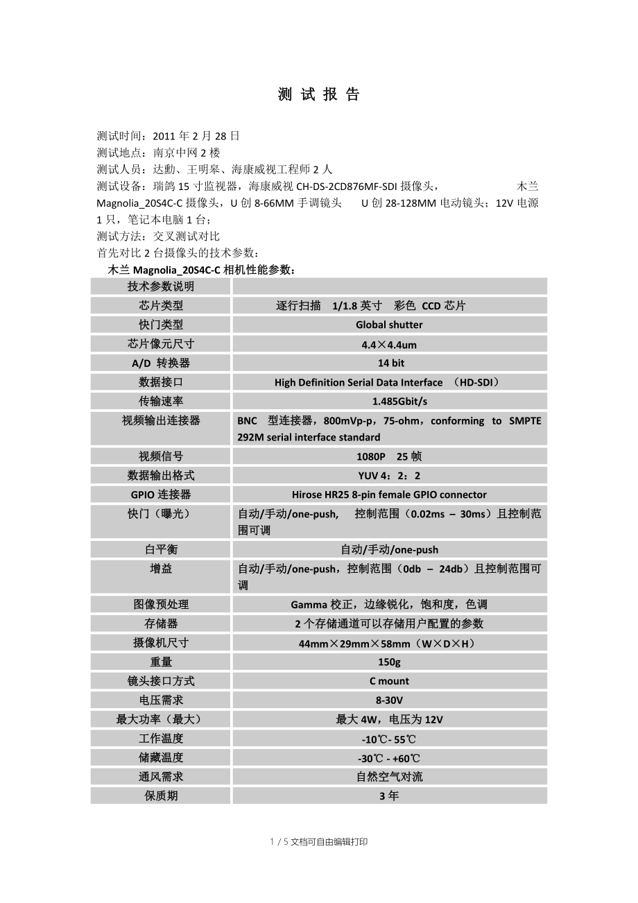 CH-DS-2CD876MF-SDI测试报告.doc_第1页