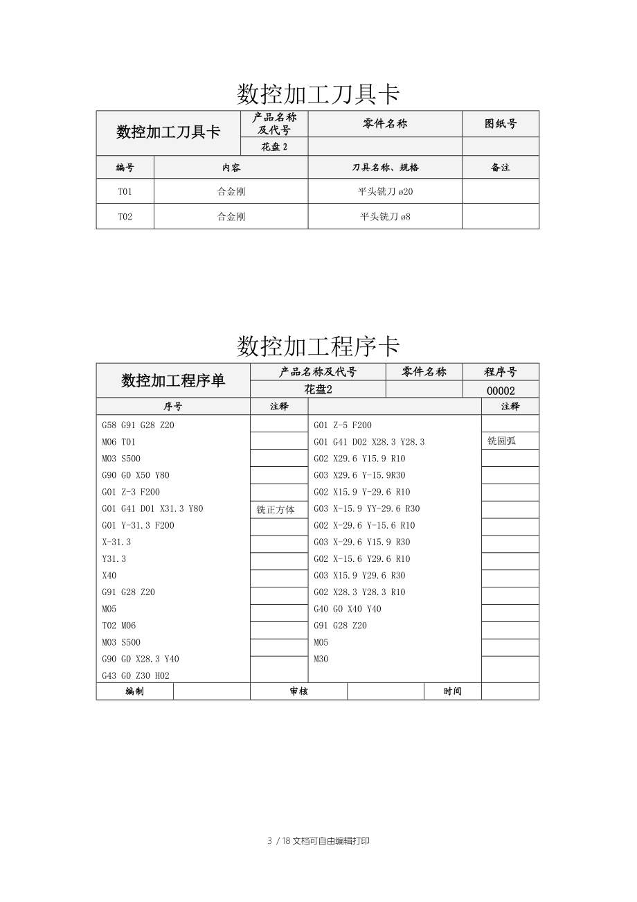 数控加工实训报告5小组.doc_第3页