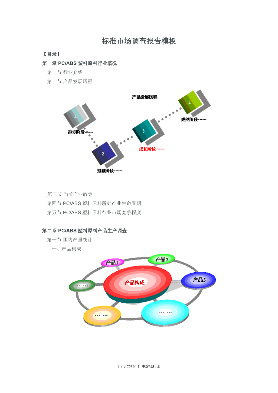 标准市场调研报告模板.doc_第1页