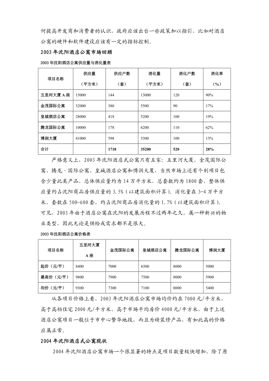 沈阳市酒店式公寓市场调查报告.doc_第2页