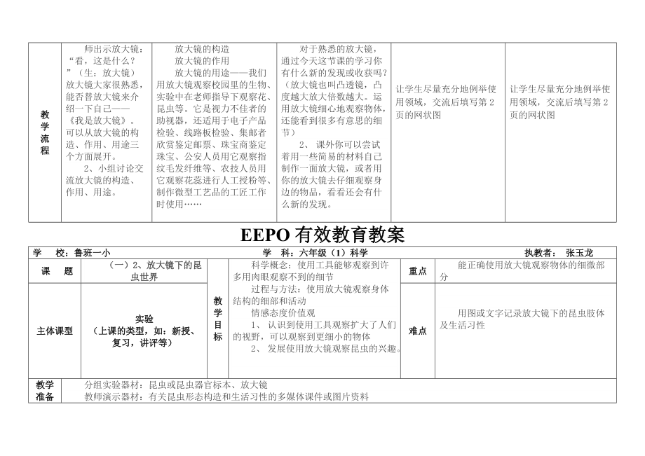 EEPO教案模版(六年级科学)张玉龙.doc_第2页