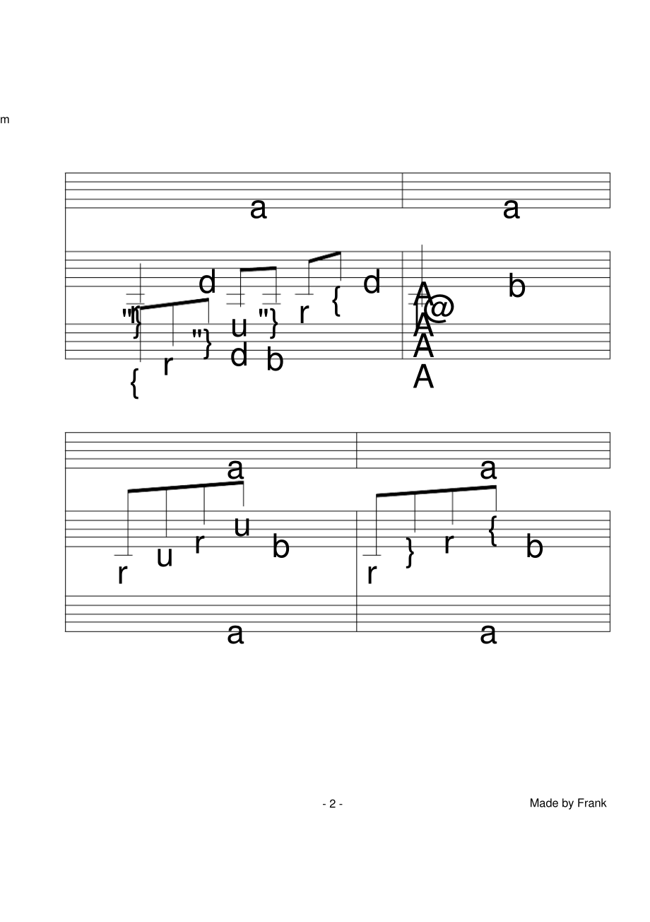 Tilltheend简五谱符头有数字的五线谱适用新手钢琴谱正谱.pdf_第2页