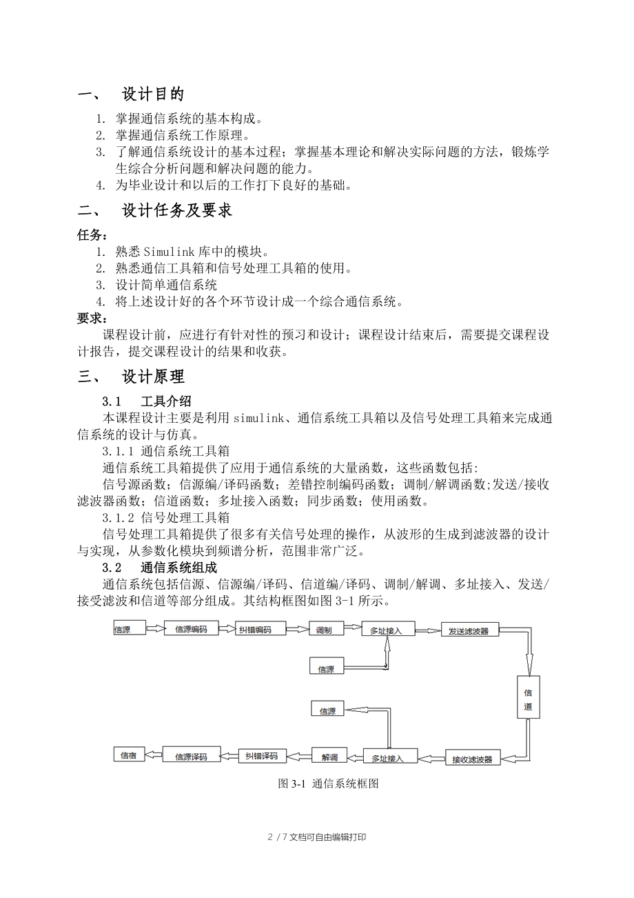 综合通信系统课程设计报告.doc_第2页