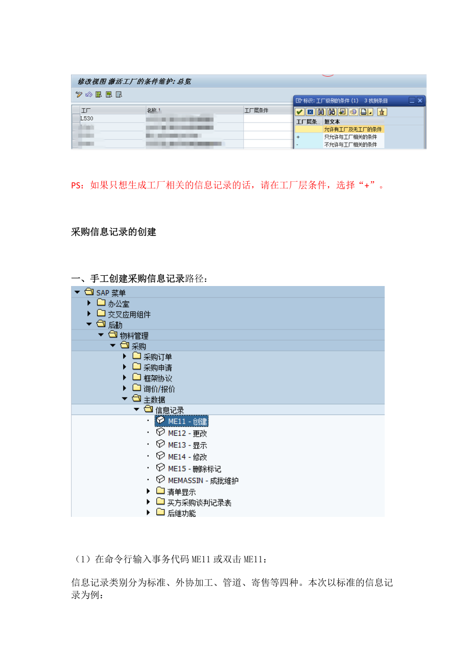 采购信息记录简述 SAP P181参考模板.doc_第2页