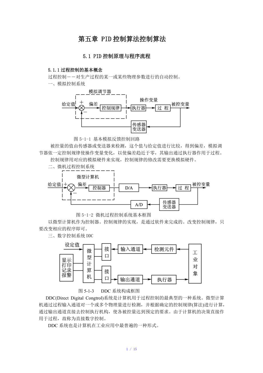 PID控制算法控制算法参考模板.doc_第1页