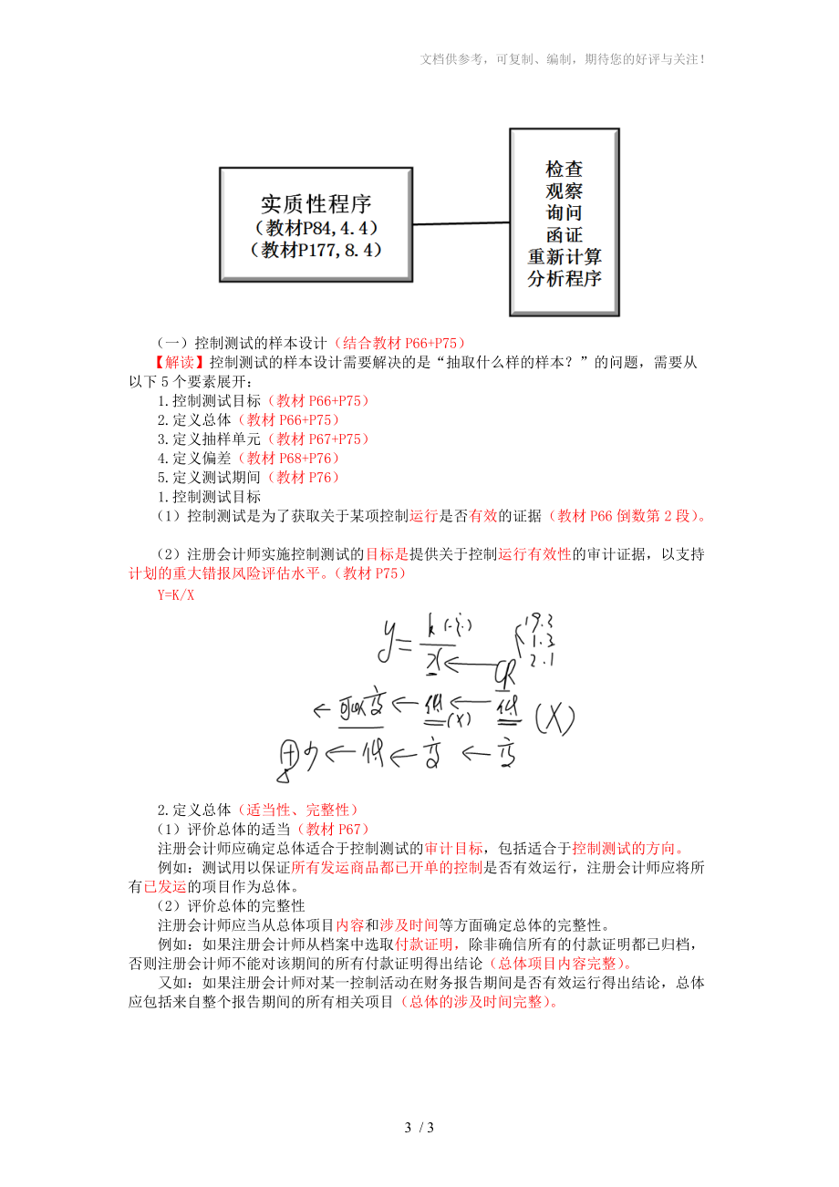 2016年最详细的CPA考试《审计》复习笔记第04章参考.doc_第3页